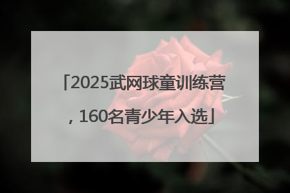 2025武网球童训练营，160名青少年入选