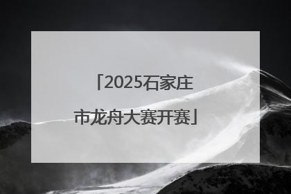 2025石家庄市龙舟大赛开赛