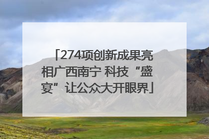 274项创新成果亮相广西南宁 科技“盛宴”让公众大开眼界