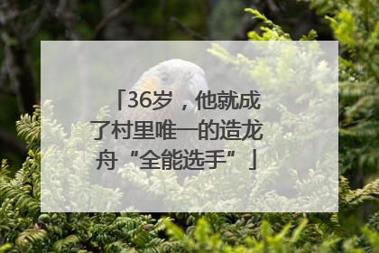 36岁，他就成了村里唯一的造龙舟“全能选手”