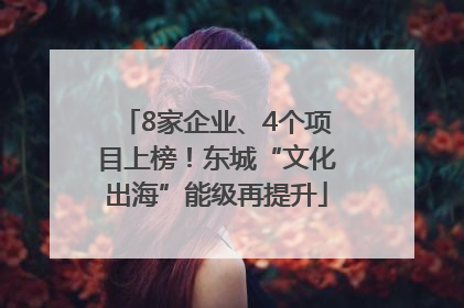 8家企业、4个项目上榜！东城“文化出海”能级再提升